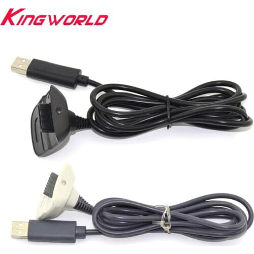 50pcs 1.5m USB Wireless Game Controller Gamepad Charging Joystick Power Supply Charger Cable for xbox360 Xbox 360