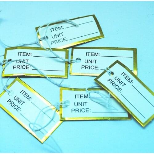 1000pcs Wholesale tags price labels for jewelry packaging display paper tags marks best selling labels size 35x18mm number 1 tag