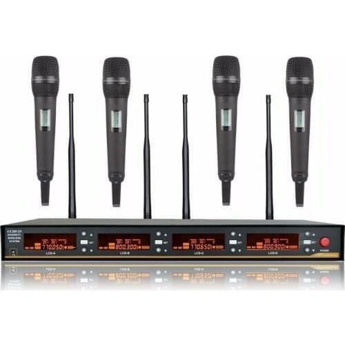 Bolymic Headset Wireless Microphone professional 4 channel for Sennheiser microphones SKM9000 Handheld cordless mic for church