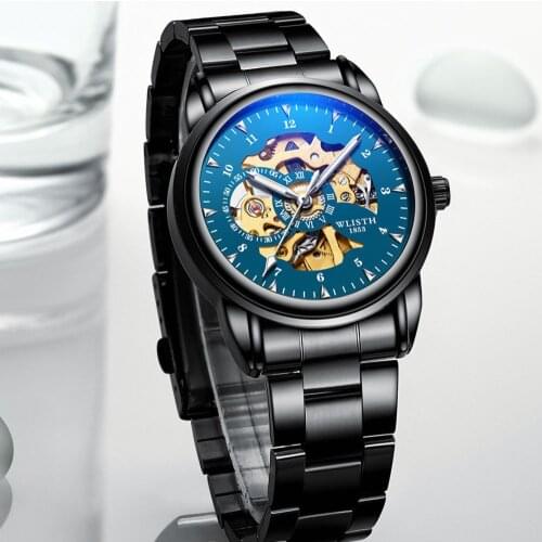 Watch for Men Classic Business Mens Watch Skeleton Dial Luminous Waterproof Wristwatch 2021 relogio masculino
