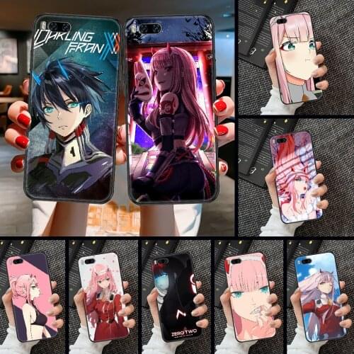Anime Darling in the FranXX Phone case For Xiaomi Mi Max Note 3 A2 A3 8 9 9T 10 Lite Pro Ultra black soft Etui luxury hoesjes