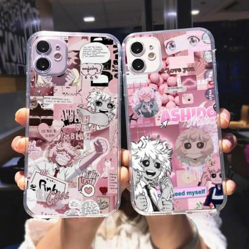 Zororong Mina Ashido Anime My Hero Academia Phone Case For iPhone 12 Mini 11 Pro XS Max X XR 7 8 Plus