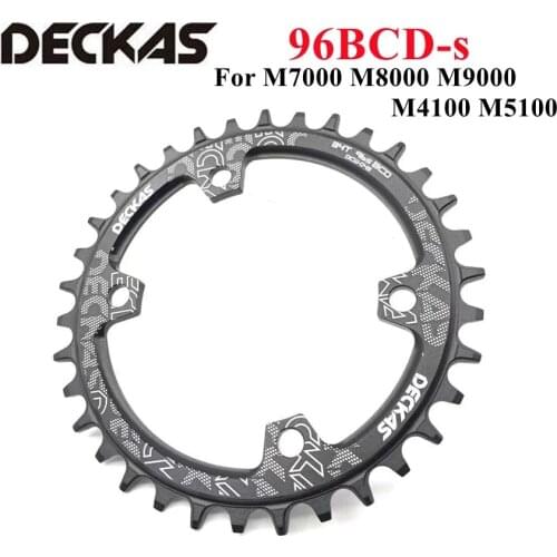 Deckas Round Mountain bike bicycle Chainring BCD 96mm 32/34/36/38T 96bcd 7-11 speed for shimano M7000 M8000 M9000 crank