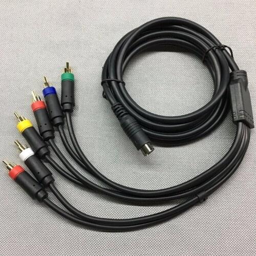 BUKIM 2 pcs RGB/RGBS RCA Cable For Sega Saturn For Sony PVM BVM NEC XM UPSCALER BNC Not Component