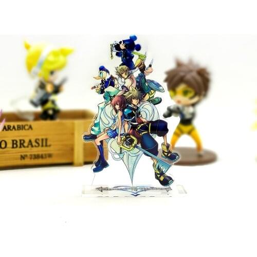 Love Thank You Kingdom Hearts Sora Kairi Roxas family acrylic stand figure model plate holder cake topper anime comic game