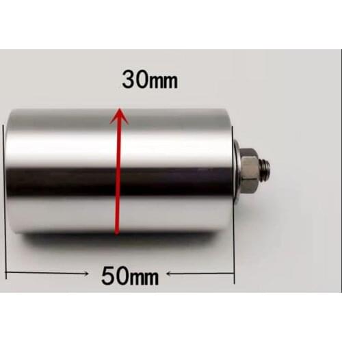 Aluminum Alloy50mm DIY Double Bearing Belt Sander Conveyor Driven Wheel No Ribs with 8mm Shaft Rod/Wrench Hand Tool