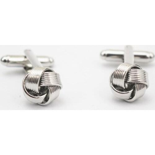 Fashion Knot Cufflinks For Men French Shirt Cuff Link 316L Stainless Steel Cuff Link Suit Shirt Wedding Party Present