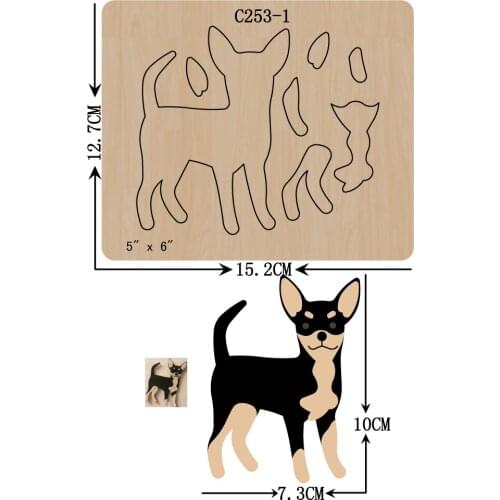 New Dog Wooden die Scrapbooking C-253-1 Cutting Dies