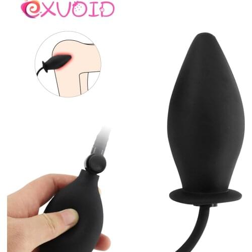 EXVOID Sex Toys for Couples Inflatable Dildo Expandable Anal Vagina Dilator G-spot Massage Anal Plug Sex Shop Silicone Butt Plug