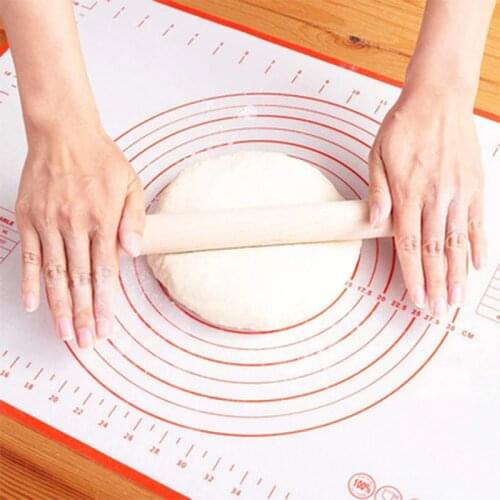 Silicone Kneading Mat Household Food Grade Kneading Mat With Scale And Glass Fiber Non-Stick Rolling Mat