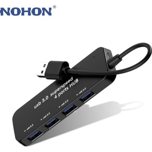 Nohon HUB USB 3.0 4 Ports Superspeed Splitter Connect For Mouse U Disk Keyboard PC Computer Tablet Accessories Multiple Adapter