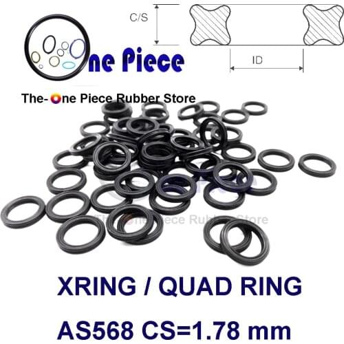 XRing AS568 CS=1.78 mm metril sizes ID x CS Nitrile (NBR) 70B ShA Quad ring Buna N 70 Rubber Seals X-Rings
