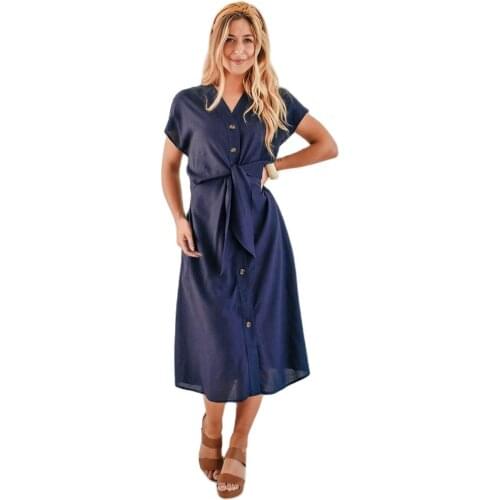 Летние платья на пуговицах ZHUISHU China At AliExpress