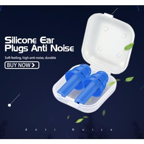 1Pair/3Pairs Spiral Waterproof Silicone Ear Plugs Anti Noise Snoring Earplugs Comfortable For Sleeping Noise Reduction Accessory