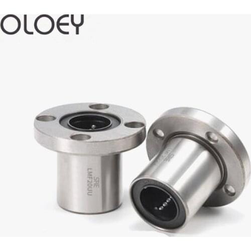 1Pcs LMF6 LMF8 LMF10 LMF12 LMF16 LMF20 LMF25 LMF30 LMF35 LMF40Circular Flange Linear Motion Bearing Factory Price High Precision