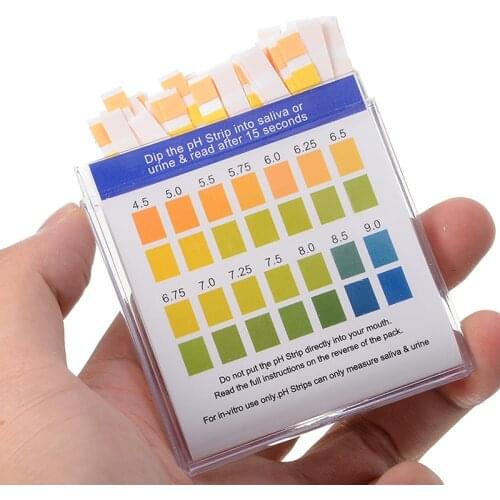PH Test Paper 100 Strips/box Alkaline Acid Indicator Paper For Water Quality Saliva Urine PH Testing Household