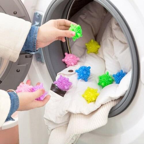 5pcs/lot Magic Laundry Ball for Household Cleaning Washing Machine Clothes Softener Starfish Shape PVC Solid Cleaning Balls