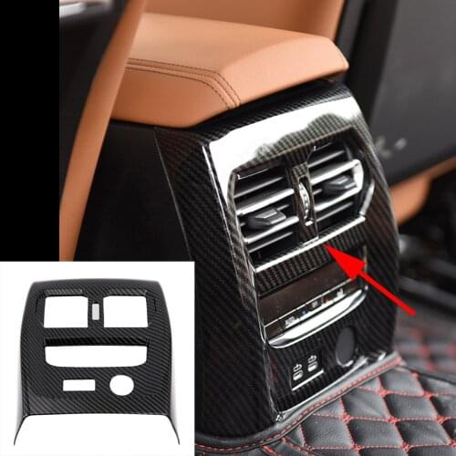 Carbon Fiber Car Accessories Rear Air Vent Outlet Cover Trim For BMW 3 Series G20 2019 2020
