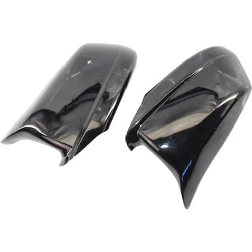 Side Wing Rearview Mirror Cover For BMW 5 Series F10 Black