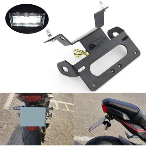 Registration Plate Holder with LED Light Fit For Honda CBR650R CB650R 2019 2020 Motorcycle Rear Tail Tidy Fender Eliminator kit