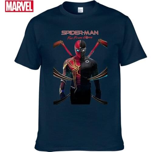 Marvel The Avengers spiderman t shirt Comfortable 100% cotton Fashion clothes for teens Summer T-shirts with short sleeves #75