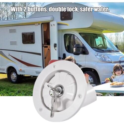 RV Trailer Gravity Fresh Water Fill Hatch Inlet Filter Anti-dust Water Inlet Protection Device For RV Camper Trailer Caravan