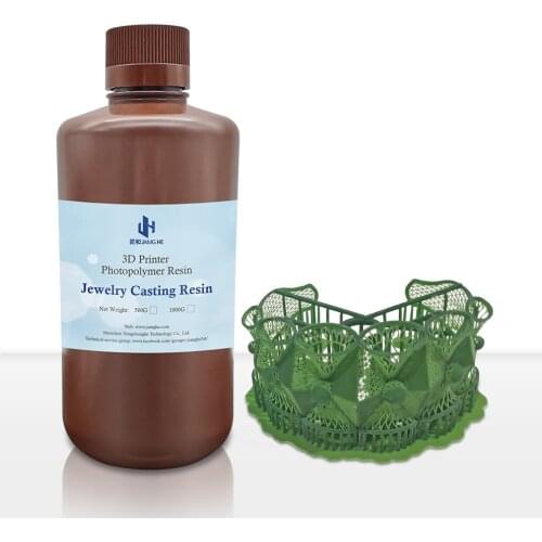 JAMGHE FEDEX Fast Shipping 500ml High Wax Jewelry Resin for DLP LCD Printer Envisiontec B9 Anycubic Phrozen 3D Printer Easy Cast