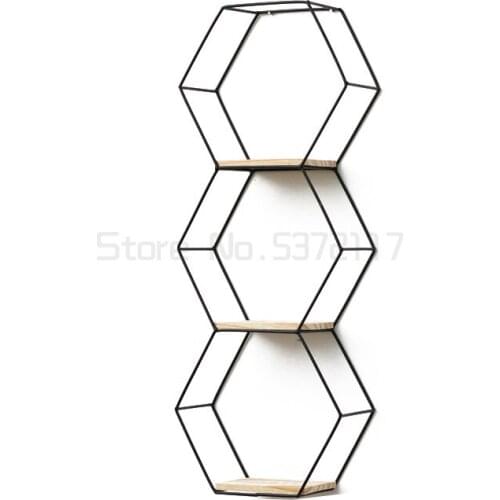Creative rack storage rack wall hole free decoration hot pot shop restaurant wall wall hanging rack