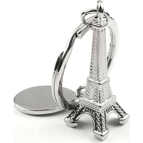 Mini Eiffel Tower Keychain metal car Keyring as a gift for Key chain
