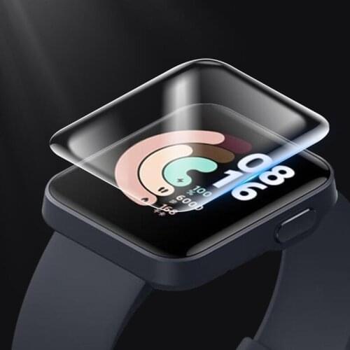 5pcs Soft TPU Clear Protective Film For Xiaomi Redmi Watch/ Mi Watch Lite Full LCD Screen Protector Cover Smartwatch Protection