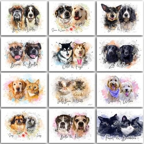 5D DIY Diamond Painting kit animals Cat dog Bulldog art Full Square&Round Diamond mosaic embroidery Cross stitch home decor art