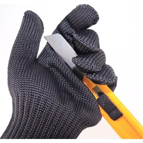 Outdoor sports anti-cut gloves grade 5 wear-resistant stainless steel wire gloves fishing mountaineering tactical gloves