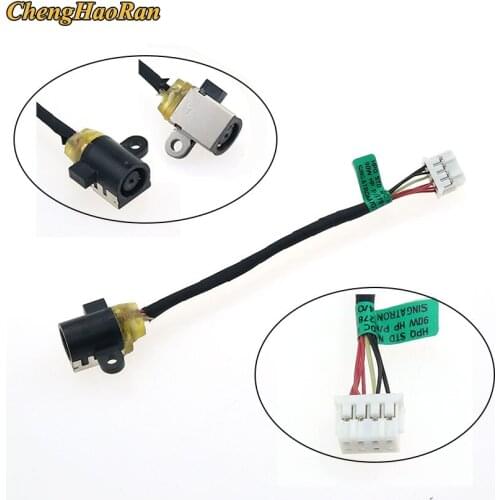 1Pcs DC Power Jack Socket Port and Cable Wire for HP Parts 727811-SD1 727822sd1 DC Jack Socket Cable Harness Connector 90w