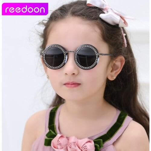 REEDOON Fashion Round Cute Brand Designer Child Sunglasses Anti-uv Baby Vintage Glasses Girl Cool Eyewear Boys Kids Oculos 1914