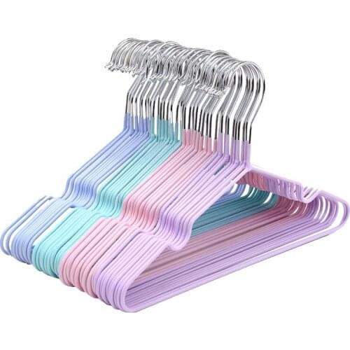 Sainwin 30pcs/lot Stainless Steel Hangers/Metal Childrens Clothes Hangers/Traceless Childrens Clothes Hangers