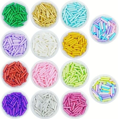 30g Edible Sprinkles Needle Cake Food Coloring Edible Cake Decoration Tool Reposteria Baking Ice Cream Sugar Fondant Gold Needle