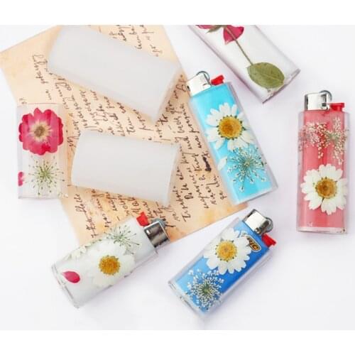 2Pcs Lighter Case Protective Cover Silicone Mold DIY Resin UV Lighter Holder Moulds DIY Crafts Jewelry Making Tools