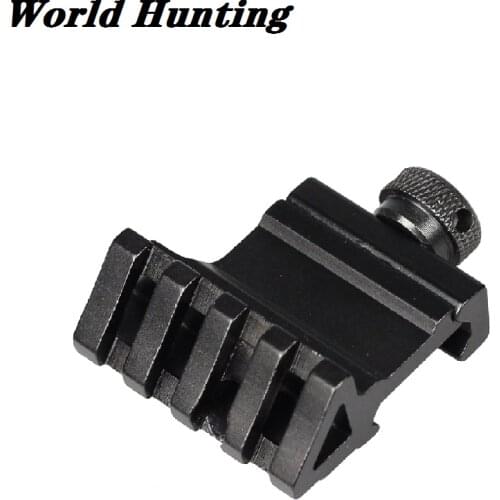 45 Degree Angle Tactical Scope Mount Aluminum Offset 4 Slot Side Rail RTS Sight Rail Airsoft 45mm Picatinny Laser Adapter