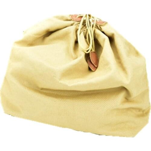 Japanese-style cotton drawstring bag storage bag with inner bag