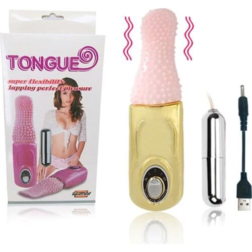 Sex Tongue Licking Vibrator Dildo Clitoral Stimulate Nipple Clitoris Tongue Lick Vibrators Erotic Sex Toys For Woman Masturbator
