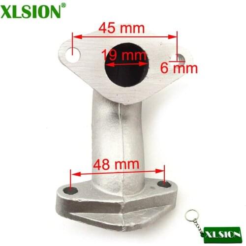 Manifold Intake Inlet Pipe For 50cc 70cc 90cc 110cc 125cc Engine Carburetor Chinese Quad 4 Wheeler Motorcycle Pit Dirt Bike ATV