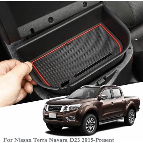 Storage Box For Nissan Terra Navara D23 2015-2020 Car Styling Car Center Console Armrest Storage Box Covers Interior Accessories