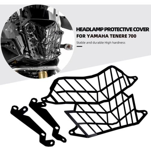 Motorcycle Headlight Protector Grille Guard Light Lamp Cover Protection Grill For Yamaha Tenere700 Tenere 700 Accessories