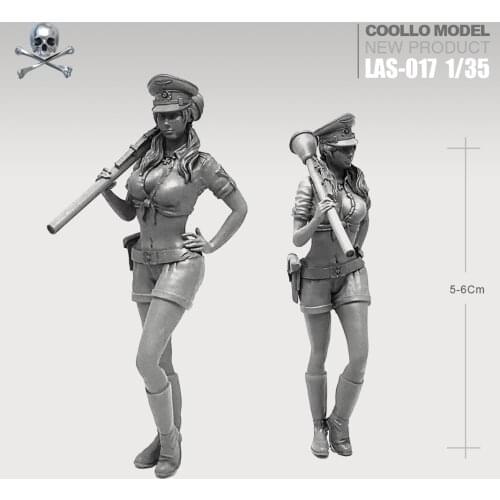 1/35 Resin Kits Beauty Soldier Self-assembled LAS-17