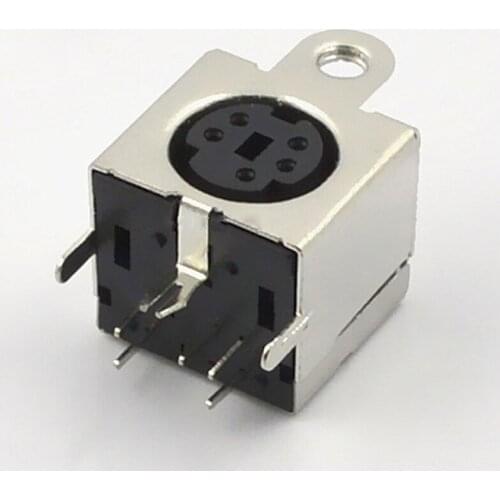 10pcs-100pcs S Terminal Connector With Screw Hole Fixed S Terminal Socket MDC-8-18 Shielded Housing Pin Round Hole Connector