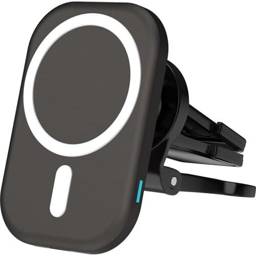 10 PCS S12 15W Magnetic Wireless Charger Qi Fast Charging Mount Air Vent Phone Stand For iPhone 12 Pro Max