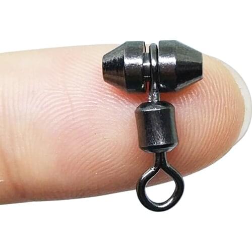 New 3-way Rolling Swivel Steel Fishing Swivels S M L XL Cross Line Swivel Hook Lure Carp Fishing Connector