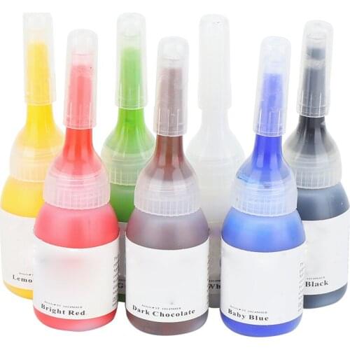 5ml x 7pcs Professional Safe Portable Body Tattoo Ink Long Microblading Lasting Fast Coloring Makeup Art Beauty Tattoo Pigment