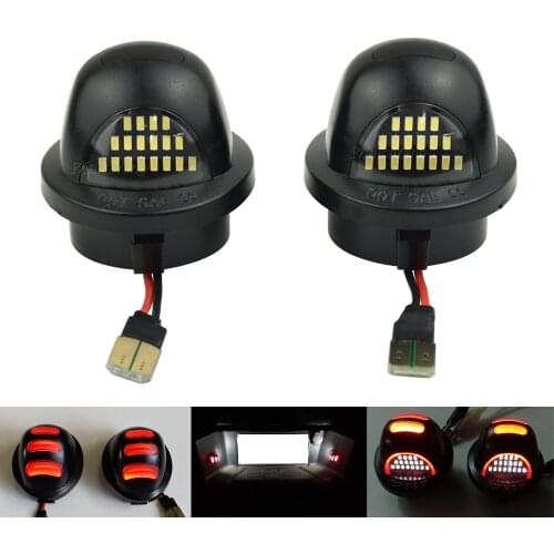White Red 18SMD LED Number License Plate Light for Ford F150 F-150 F-250 F-350 F-450 F 150 250 350 450 Auto Lamp 12V