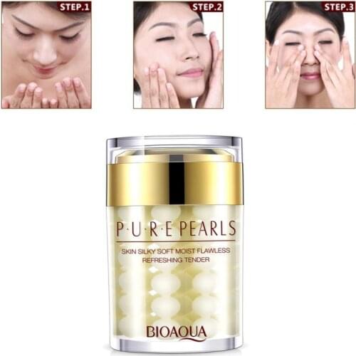 BIOAQUA Pearls Face Cream Snail Cream Whitening Cream Gel Eye Serum Eye Bags Anti Wrinkle Korean Face Care Cosmetics